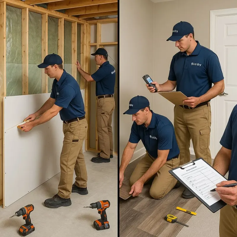 Repairs and Reconstruction process in Earth, TX